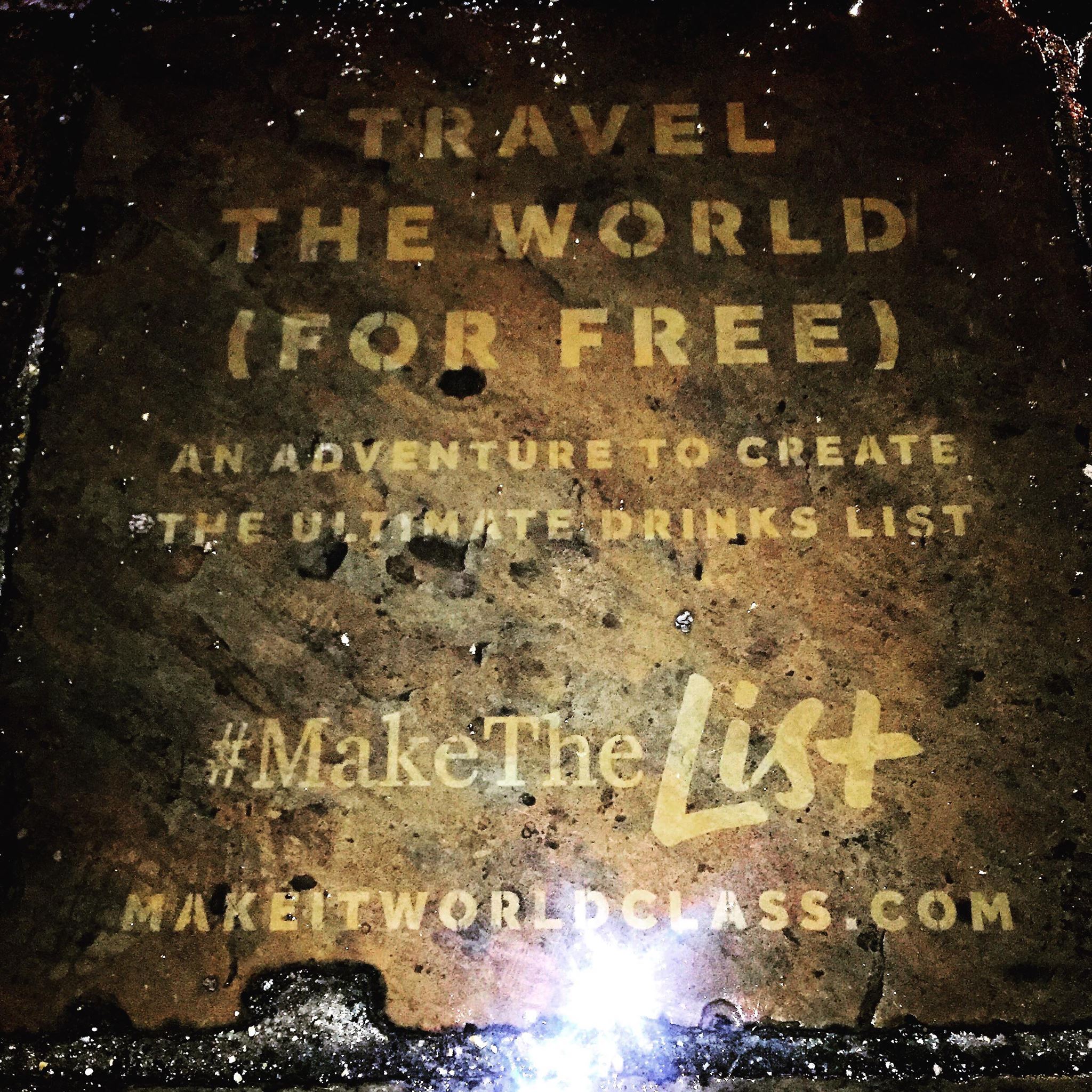 clean graffiti by clean advertising for make it world class travel agents