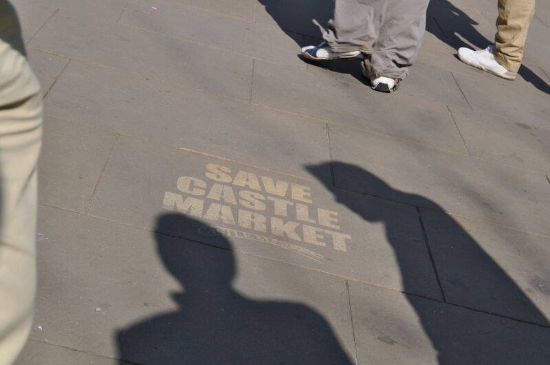 clean graffiti by clean advertising for save castle market sheffield