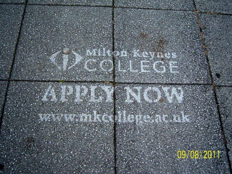 lean graffiti by clean advertising for milton keynes college ac