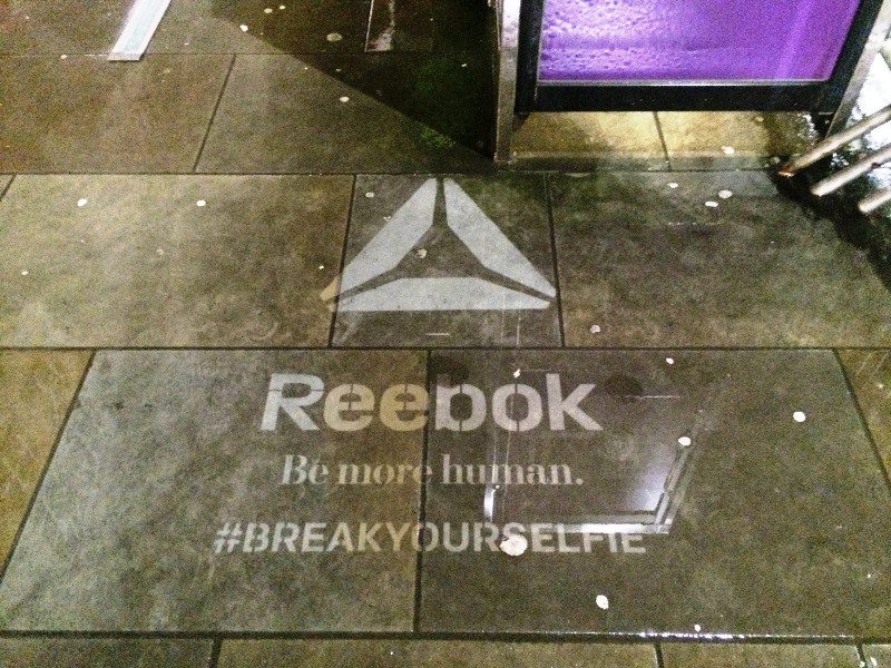 clean advertising for the brand reebok