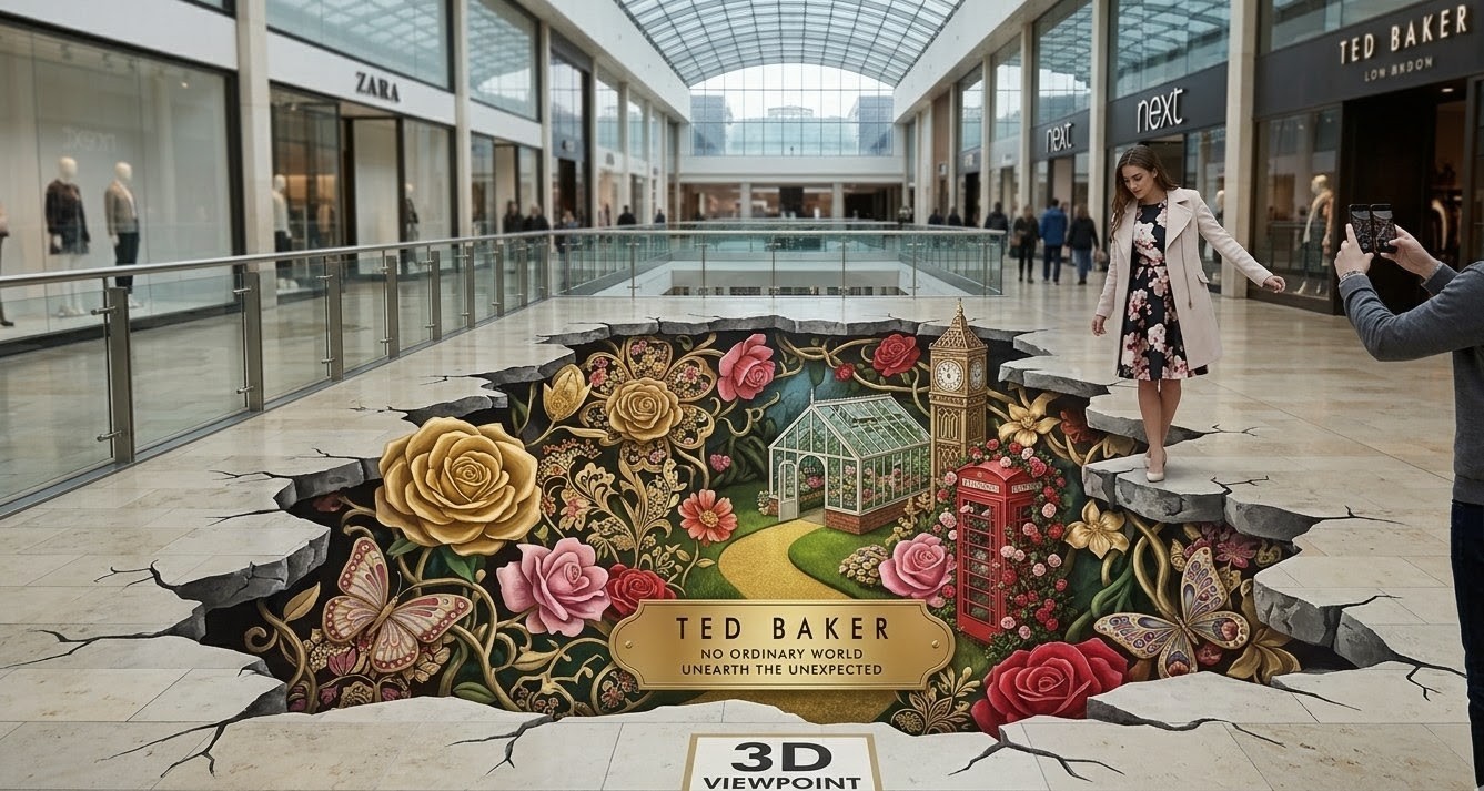 Ted Baker 3D Street Art